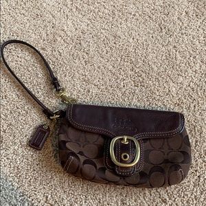 Brown wristlet